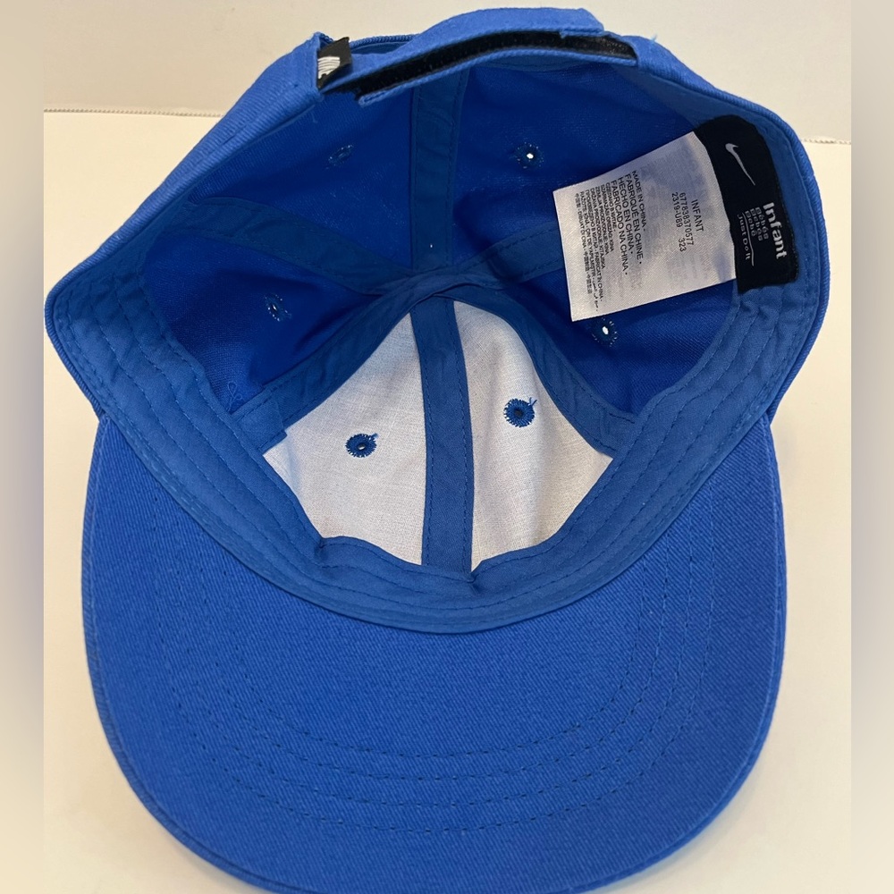 Blue infant Nike hat. Infant size Nike baseball hat - Picture 6 of 8
